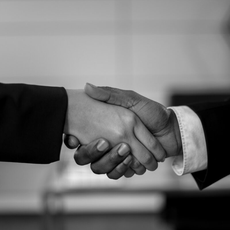 sales executive closing a deal