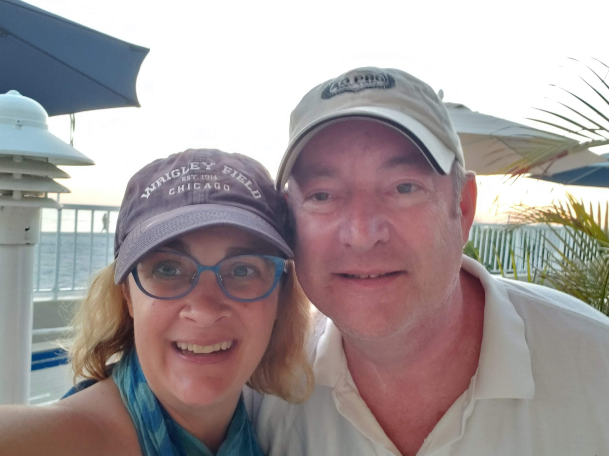 John and wife Dawn at beach